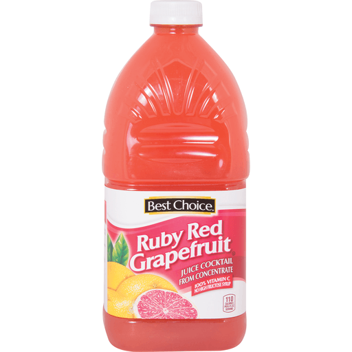 slide 1 of 1, Best Choice Ruby Red Grapefruit Juice - 64 fl oz, 64 fl oz