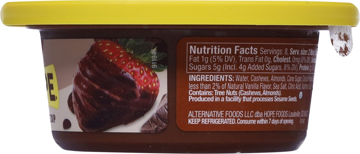 slide 6 of 9, Hope Foods Plant-Based Chocolate Dip 8 oz, 8 oz