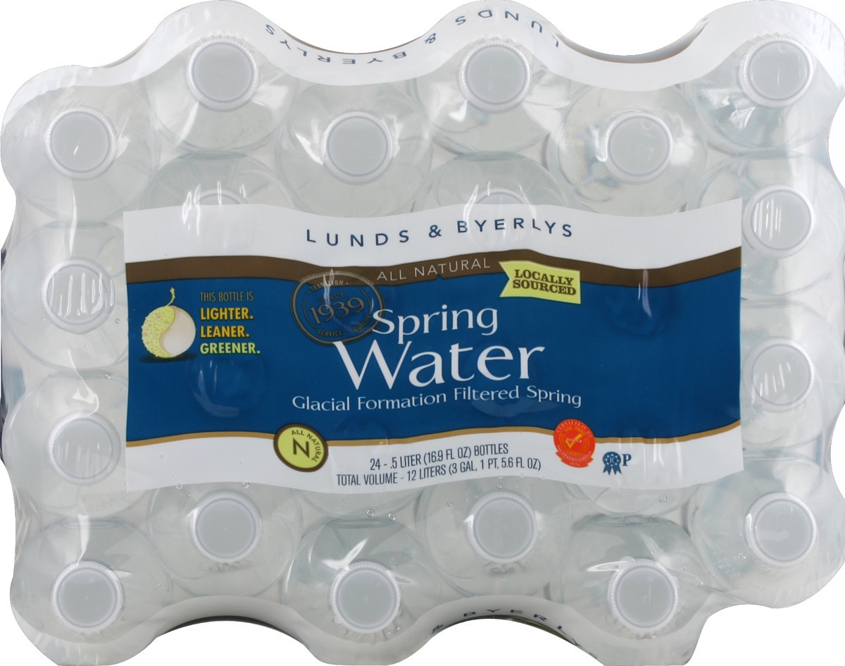 slide 2 of 4, Lunds & Byerlys Spring Water 24 ea, 24 ct