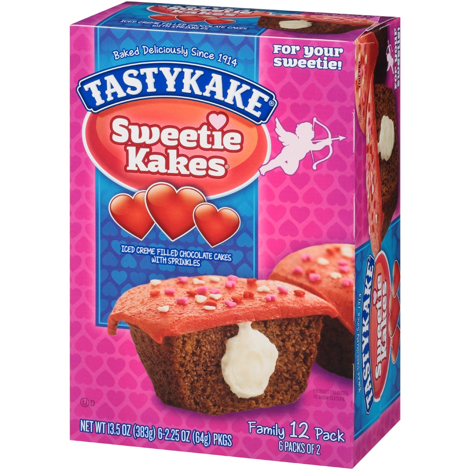 slide 3 of 8, Tastykake Valentine Sweetie Kakes, 6 ct; 8 oz