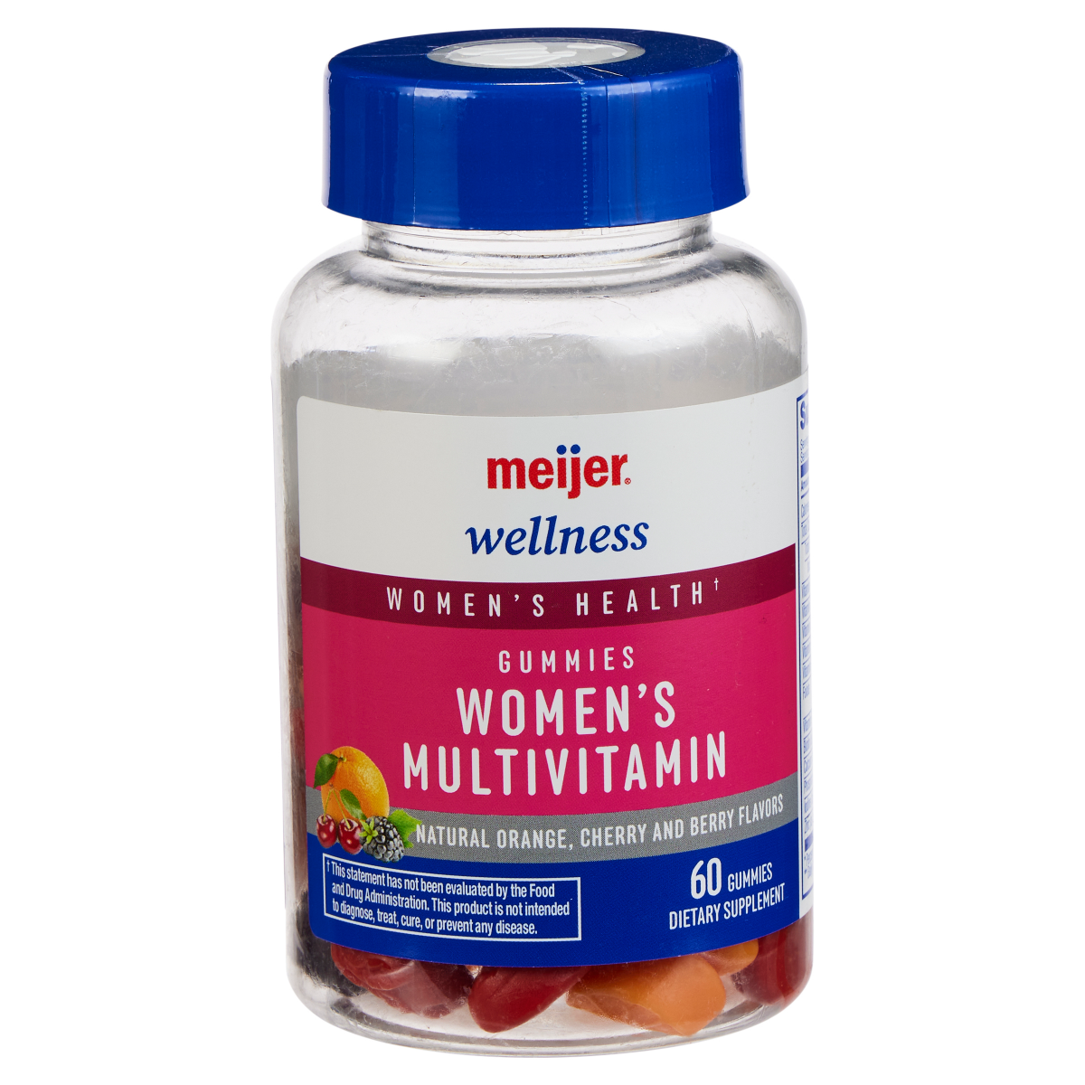 slide 1 of 9, MEIJER WELLNESS Meijer Women's Multivitamin Gummies, 60 ct