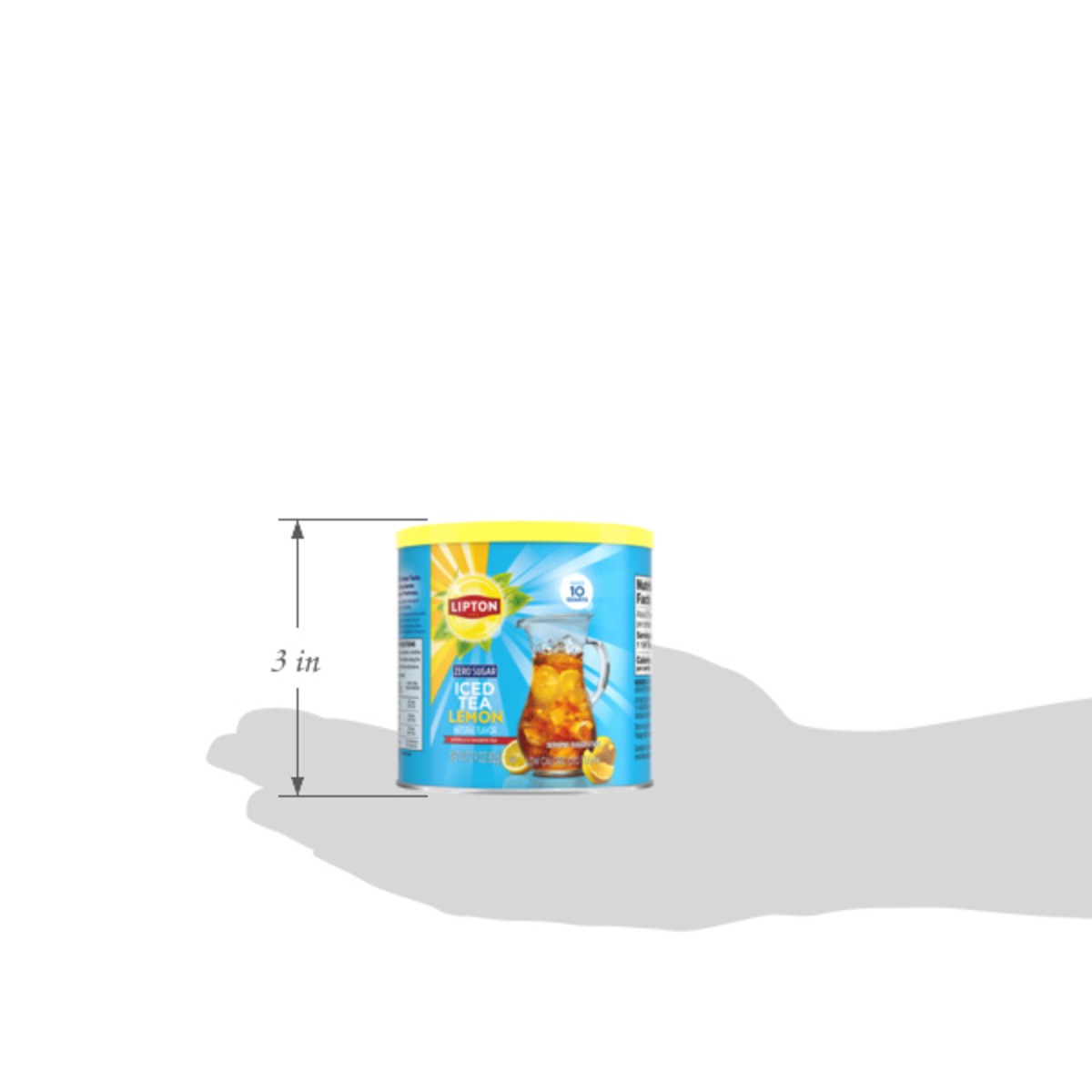 slide 6 of 8, Lipton Zero Sugar ITM 10qt Lemon, 2.9 oz
