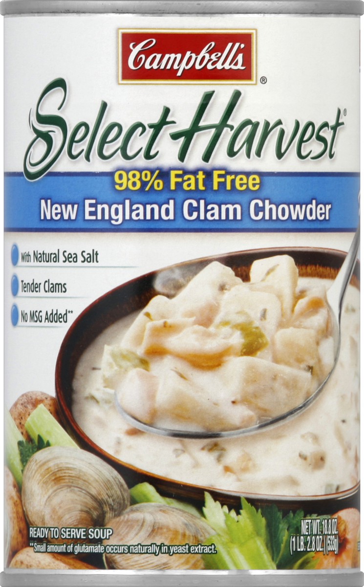 slide 5 of 6, Campbell's Homestyle Light New England Clam Chowder, 18.8 oz