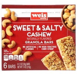 Weis Quality Sweet & Salty Granola Bars