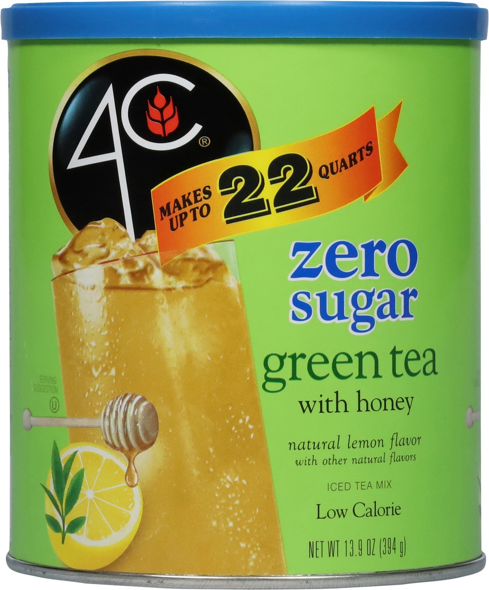 slide 6 of 9, 4C Low Calorie Zero Sugar Green Tea with Honey Iced Tea Mix 13.9 oz, 13.9 oz