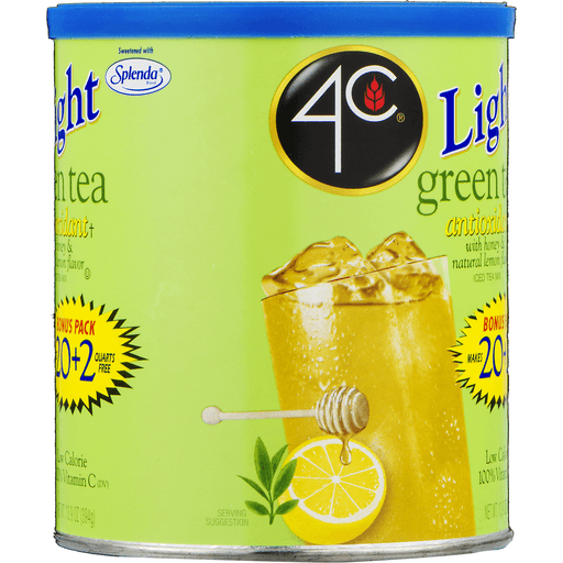 slide 6 of 8, 4 C Light Green Tea, 13.9 oz