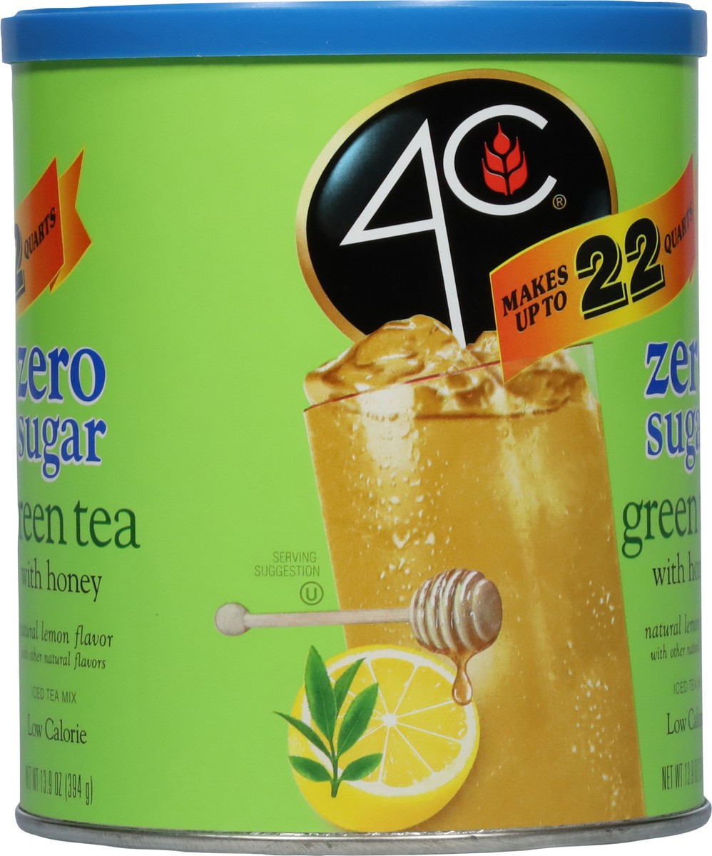 slide 8 of 9, 4C Low Calorie Zero Sugar Green Tea with Honey Iced Tea Mix 13.9 oz, 13.9 oz