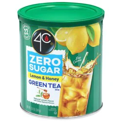4C Low Calorie Zero Sugar Green Tea with Honey Iced Tea Mix - 13.9 oz