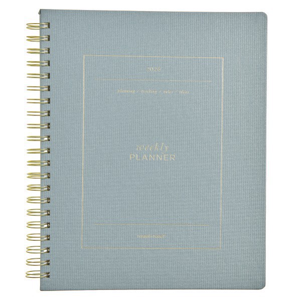 slide 1 of 4, Russell & Hazel 2026 Russell & Hazel Weekly Planner, 9"" x 11"", Dew, January To December, 105860, 1 ct