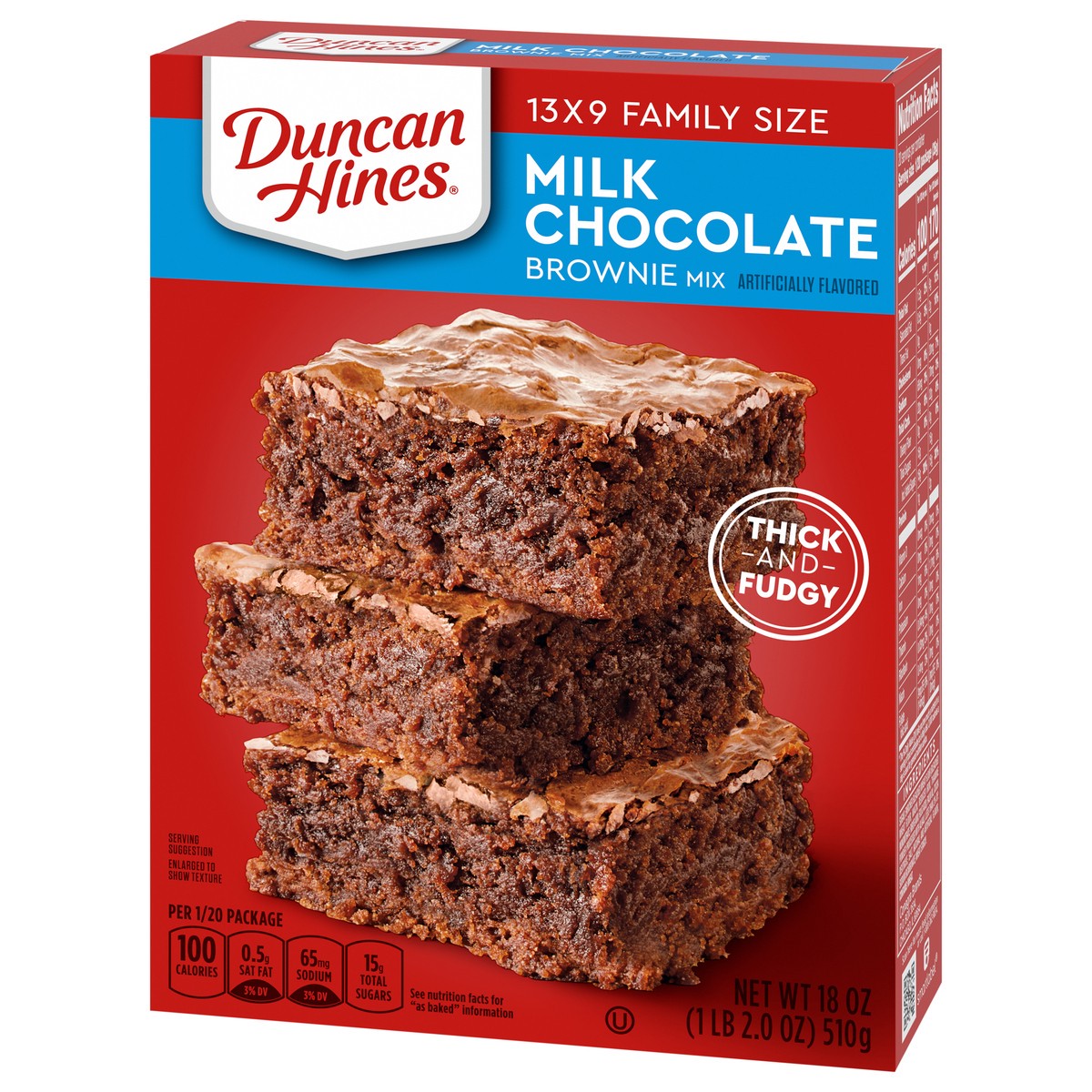 slide 11 of 13, Duncan Hines Family Size Milk Chocolate Brownie Mix 18 oz, 18 oz