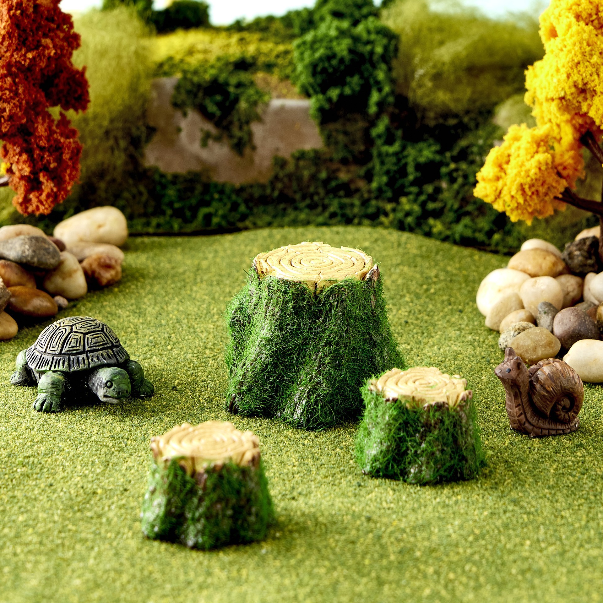 slide 3 of 3, Mini Stump Table & Stools By Make Market, 0.73 in x 1.20 in x 1.20 in