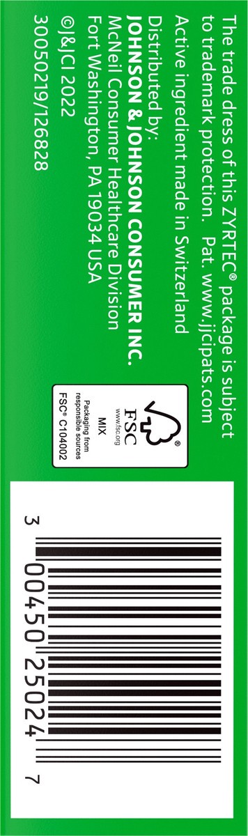 slide 7 of 7, Zyrtec Adult Allergy Relief Chewable Tablets, 24 ct; 10 mg