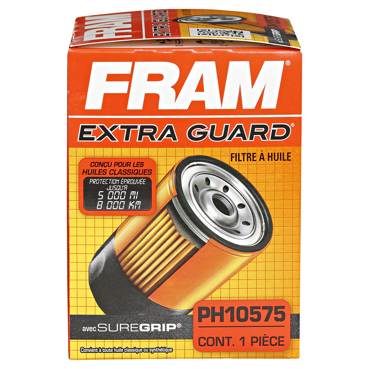 slide 2 of 5, Fram Extra Guard Oil Filter Ph10575, 1 ct
