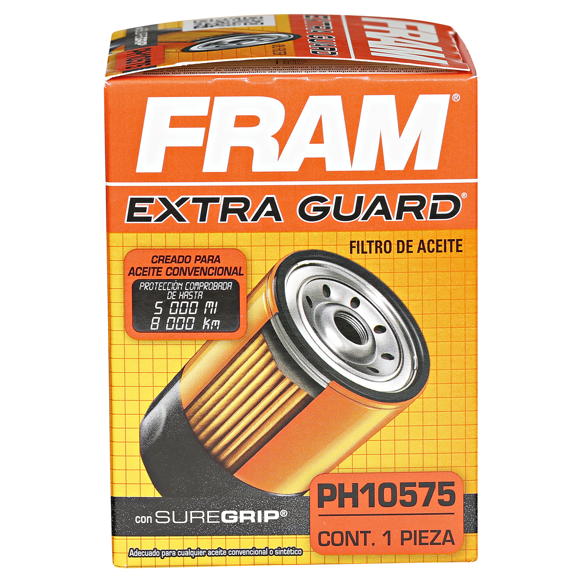 slide 3 of 5, Fram Extra Guard Oil Filter Ph10575, 1 ct