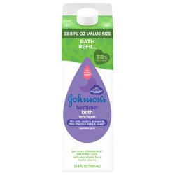 Johnson's No More Tears Bedtime Baby Bath Refill, NaturalCalm Aromas, 33.8 fl. oz
