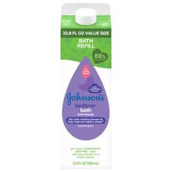 Johnson's No More Tears Bedtime Baby Bath Refill, NaturalCalm Aromas, 33.8 fl. oz