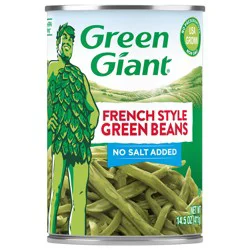 Green Giant No Salt Added French Style Green Beans, 14.5 oz