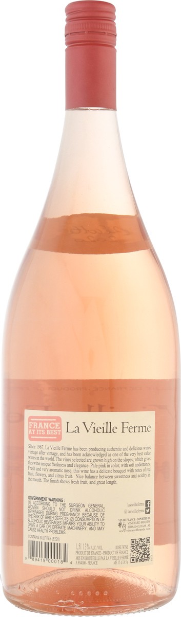 slide 8 of 9, La Vieille Ferme Recolte Rose Wine 1.5 lt, 1.5 liter