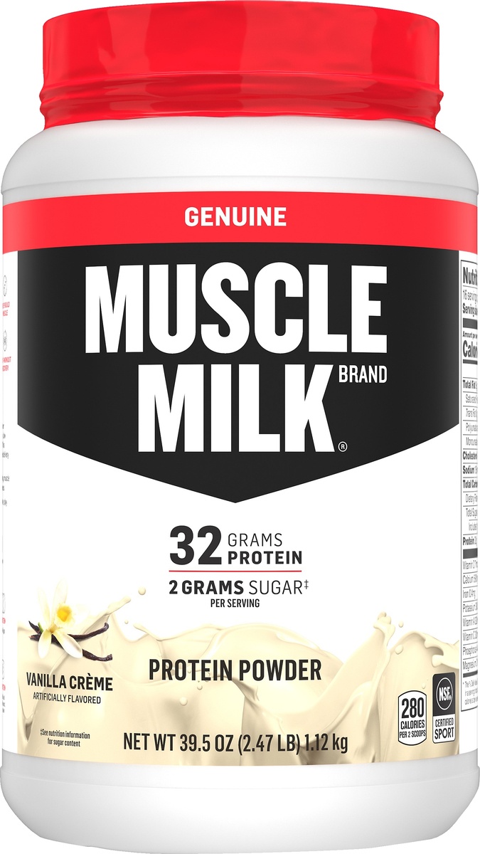 slide 5 of 6, CytoSport Muscle Milk Vanilla Creme Ultimate Lean Muscle Protein, 2.47 lb