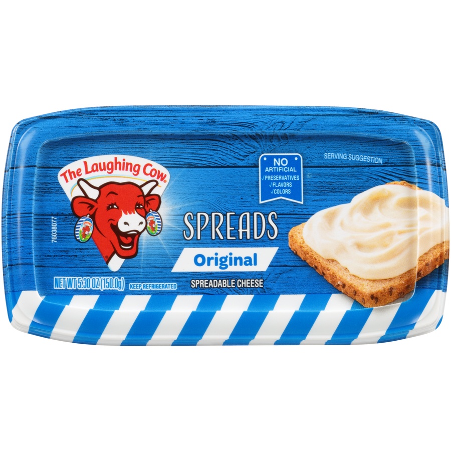 slide 1 of 8, The Laughing Cow Original Spreadable Cheese, 5.3 oz