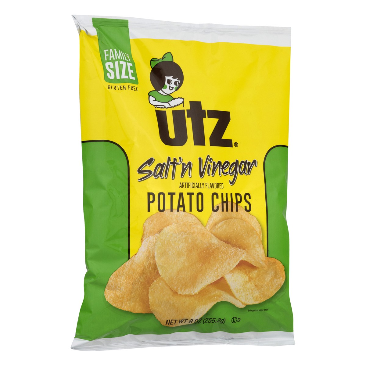 slide 10 of 10, Utz Family Size Salt'n Vinegar Potato Chips 9.0 oz, 9 oz