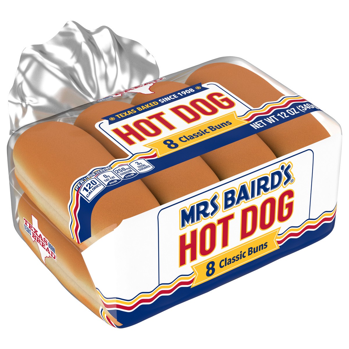 slide 12 of 14, Mrs. Baird's White Sliced Classic Buns, 8 count, 12 oz, 8 ct