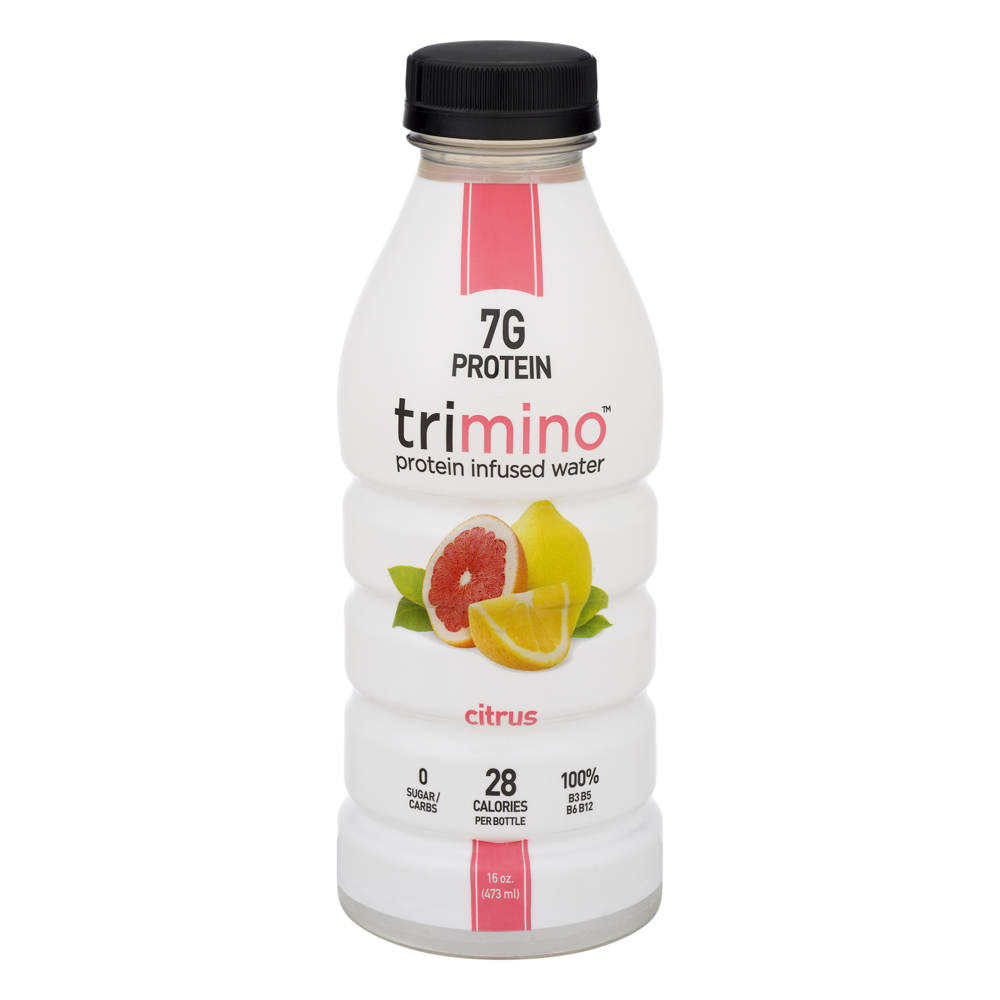 slide 1 of 1, trimino Citrus Protein Infused Water, 16 fl oz