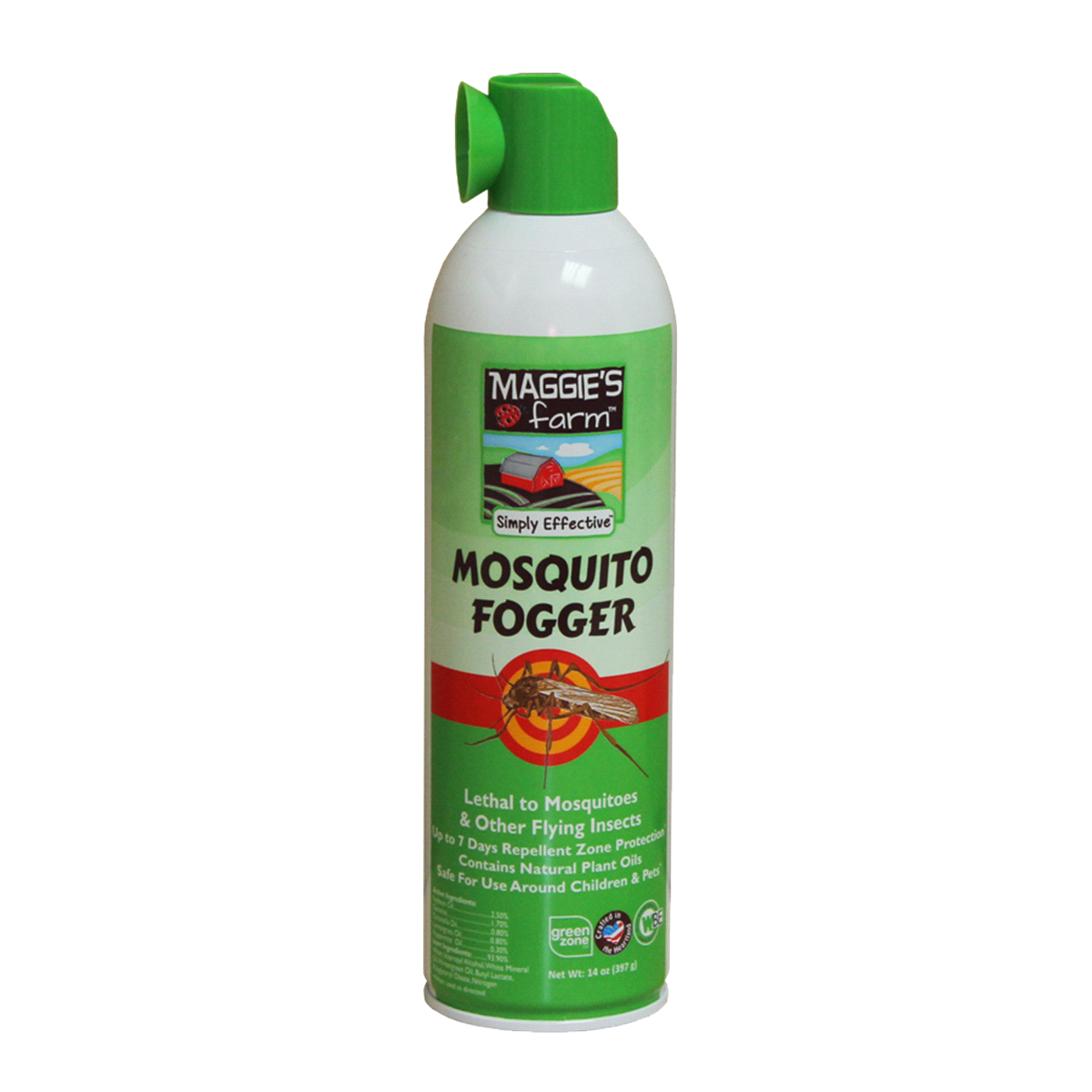 slide 1 of 5, Maggie's Farm Natural Mosquito Fogger, 14 oz