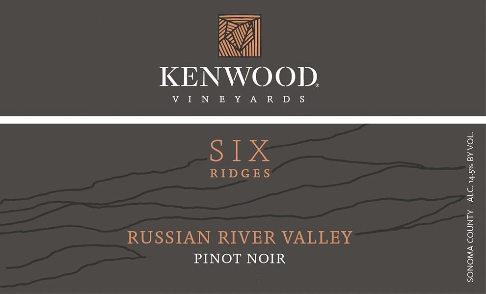 slide 3 of 8, Kenwood Core Kenwood Vineyards Six Ridges Pinot Noir 750mL, 29.6 Proof, 750 ml