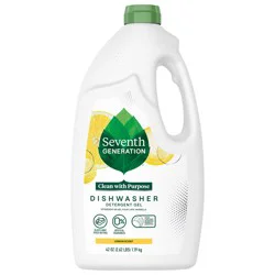 Seventh Generation Dishwasher Detergent Gel Lemon scent 42 oz
