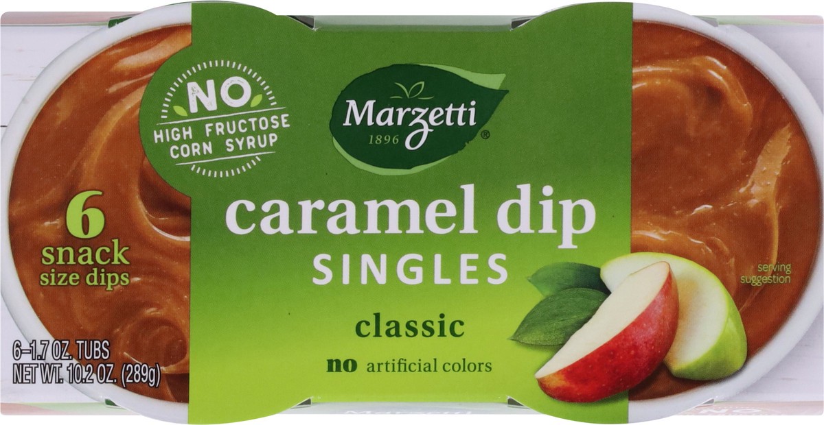 slide 9 of 9, Marzetti Singles Classic Caramel Dip 6 - 1.7 oz Tubs, 6 ct