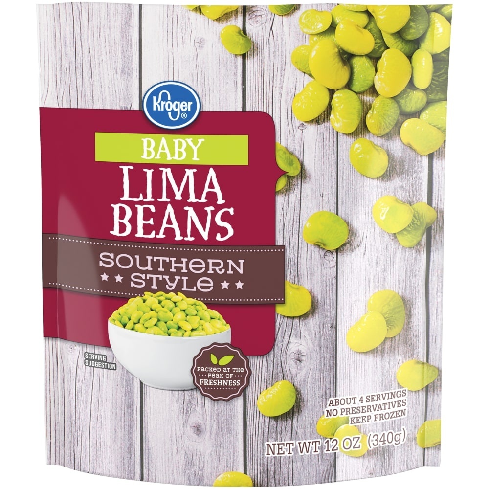 slide 1 of 1, Kroger Baby Lima Beans, 12 oz