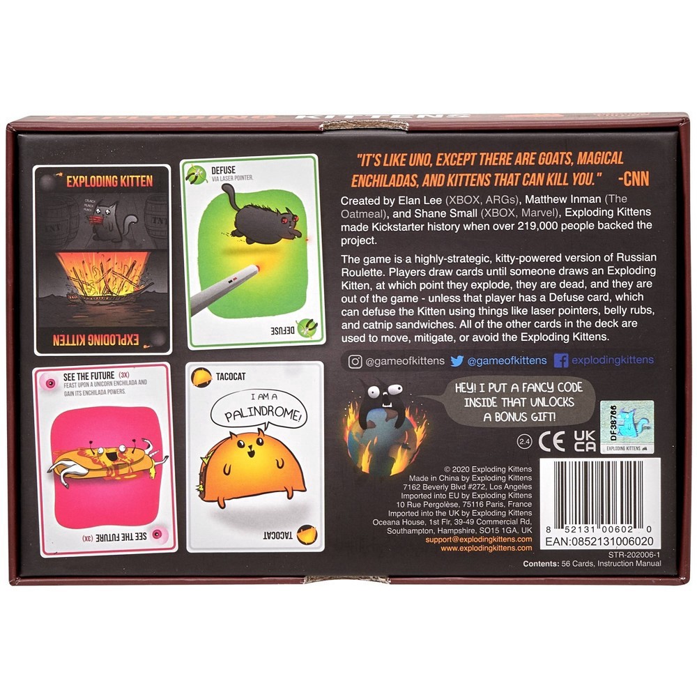 slide 4 of 7, Exploding Kittens Card Game 1 ea, 1 ct