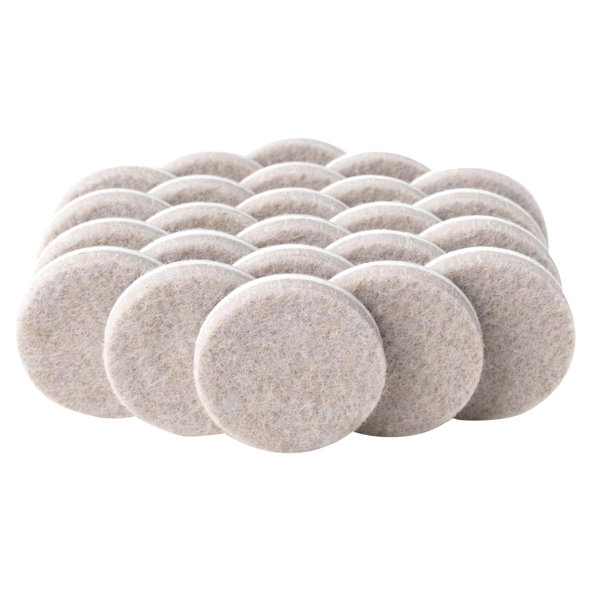 slide 1 of 1, Soft Touch, Round, Oatmeal Felt Pads, 1-1/2, 1 ct