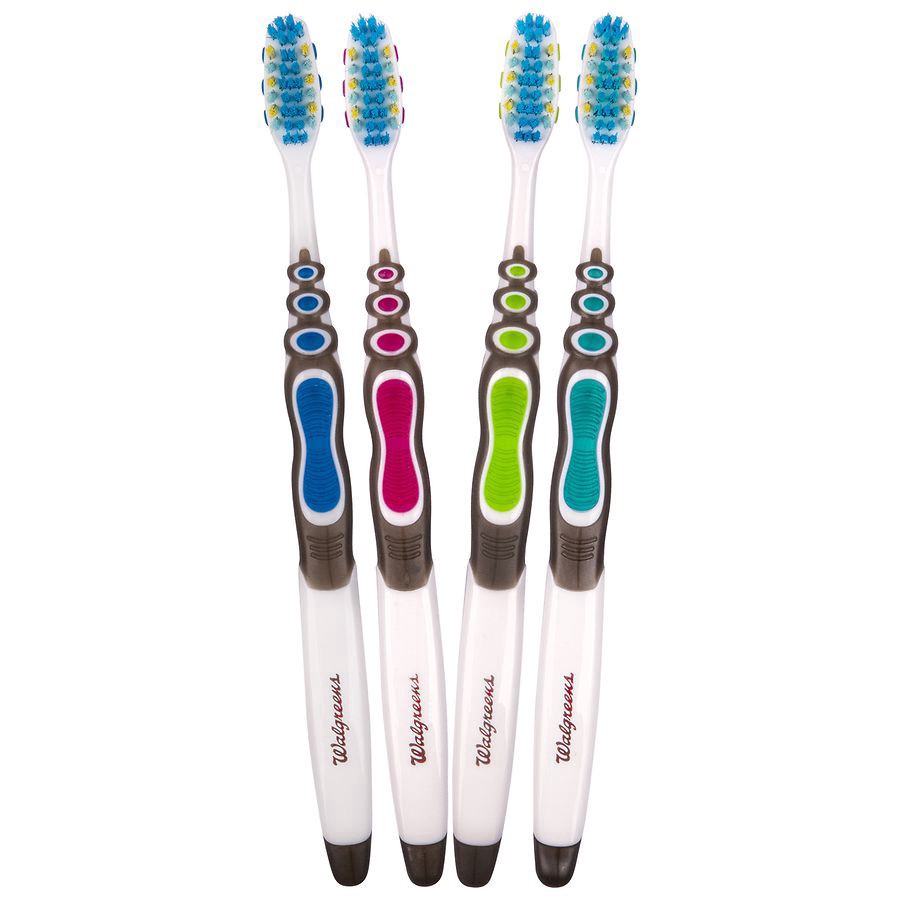 slide 2 of 4, Walgreens Deep Clean Bacteria Guard Soft Toothbrushes, 4 ct