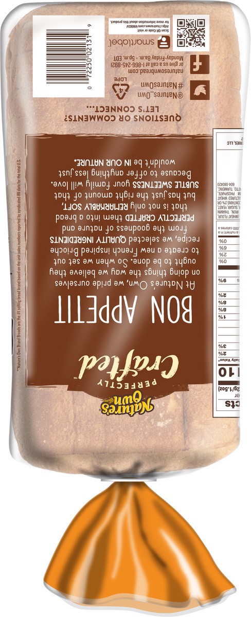 slide 2 of 9, Nature's Own Bread, Thick Sliced, Brioche Style, 22 oz