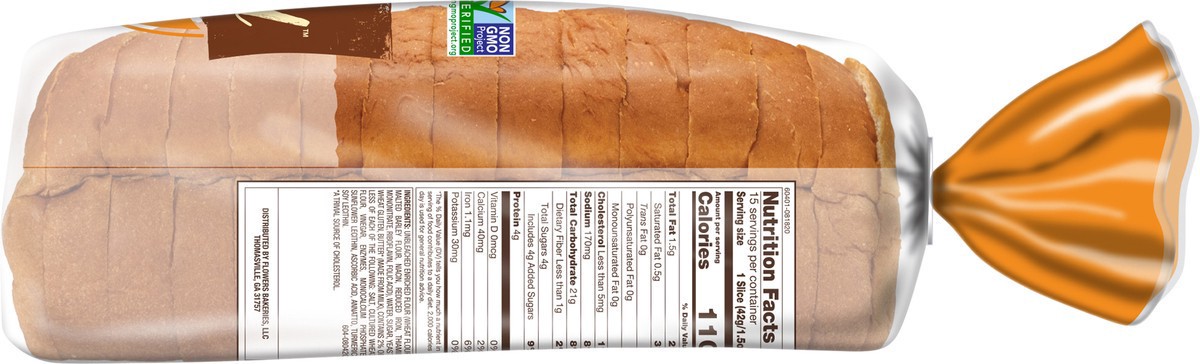 slide 7 of 9, Nature's Own Bread, Thick Sliced, Brioche Style, 22 oz