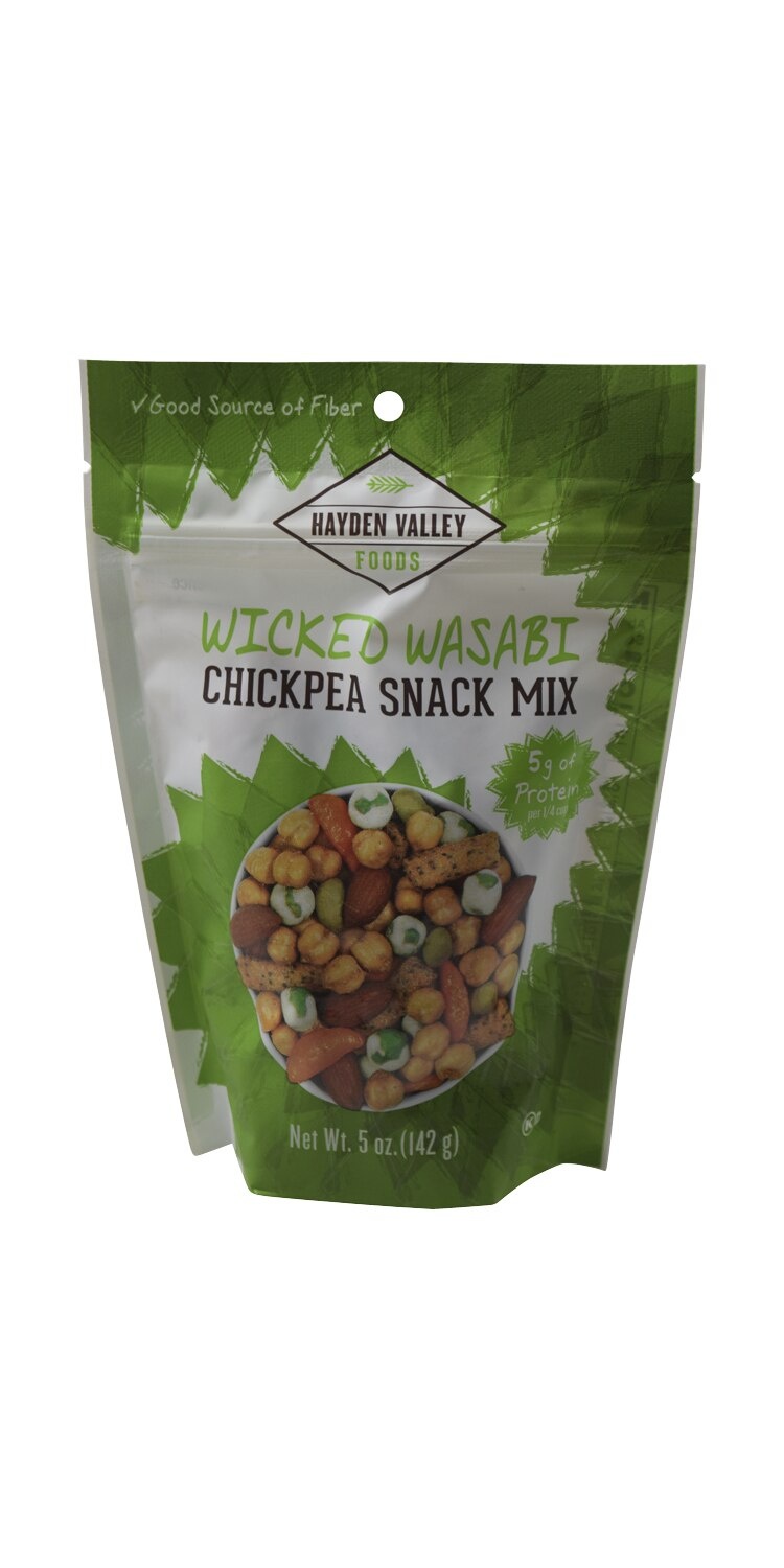 slide 1 of 1, Hayden Valley Foods Wasabi Chickpea Snack Mix, 5 oz