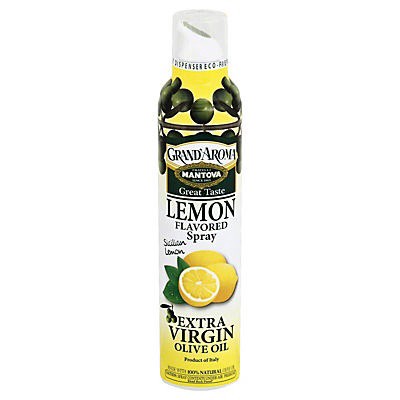 slide 1 of 2, Mantova Grand'Aroma Lemon Flavored Extra Virgin Olive Oil Spray, 8 oz