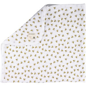 slide 1 of 1, Burt's Bees Baby Swaddling Blanket, Bee Print, 1 ct