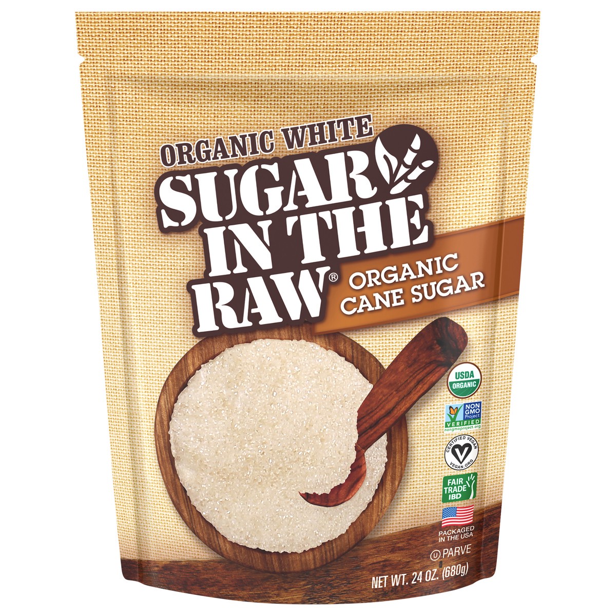 slide 1 of 9, Sugar in the Raw Organic White Cane Sugar 24 oz. Pouch, 24 oz