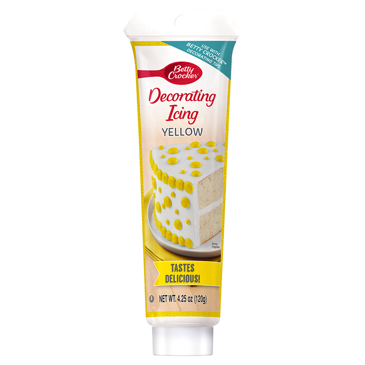 slide 1 of 1, Betty Crocker Icing, Decorating, Yellow, 4.25 oz