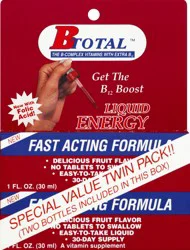 B-Total Liquid Energy Sublingual B12 Boost Twin Pack
