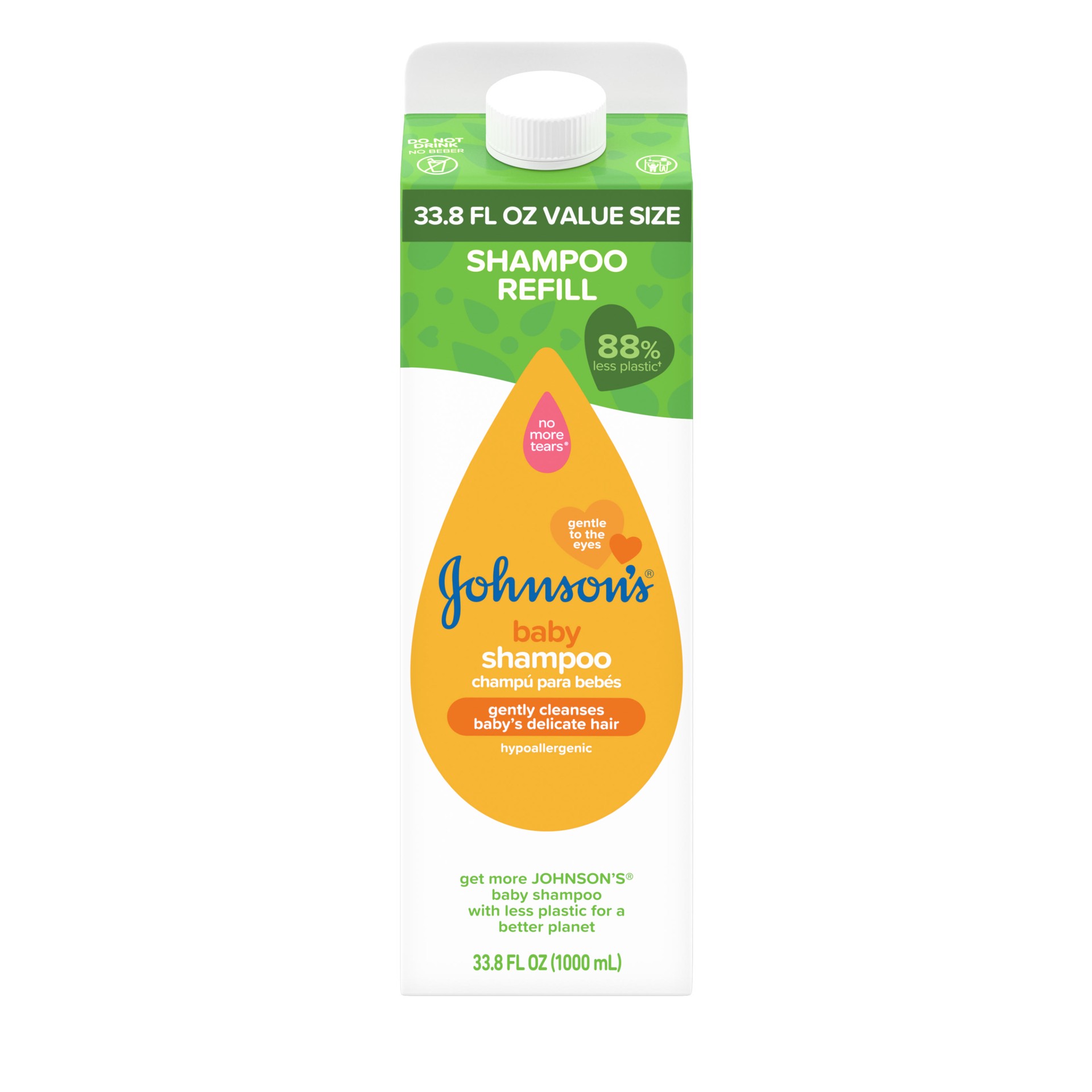 slide 2 of 9, Johnson's Baby Shampoo Refill 33.8 fl oz, 33.8 fl oz