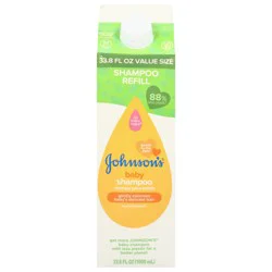 Johnson's Baby Shampoo Refill, No More Tears Formula, 33.8 fl. oz