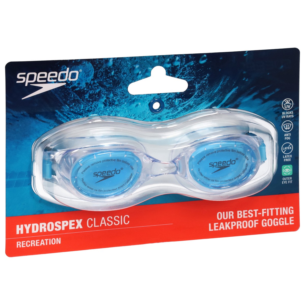 slide 11 of 11, Speedo Light Blue Hydrospex Classic Goggle 1 ea, 1 ct