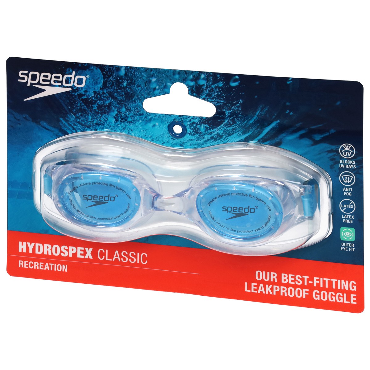 slide 7 of 11, Speedo Light Blue Hydrospex Classic Goggle 1 ea, 1 ct