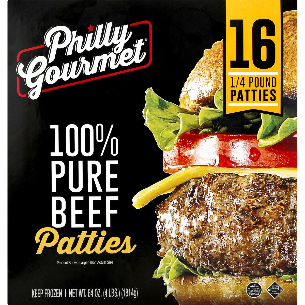 slide 1 of 12, Philly Gourmet Patties 16 ea, 16 ct