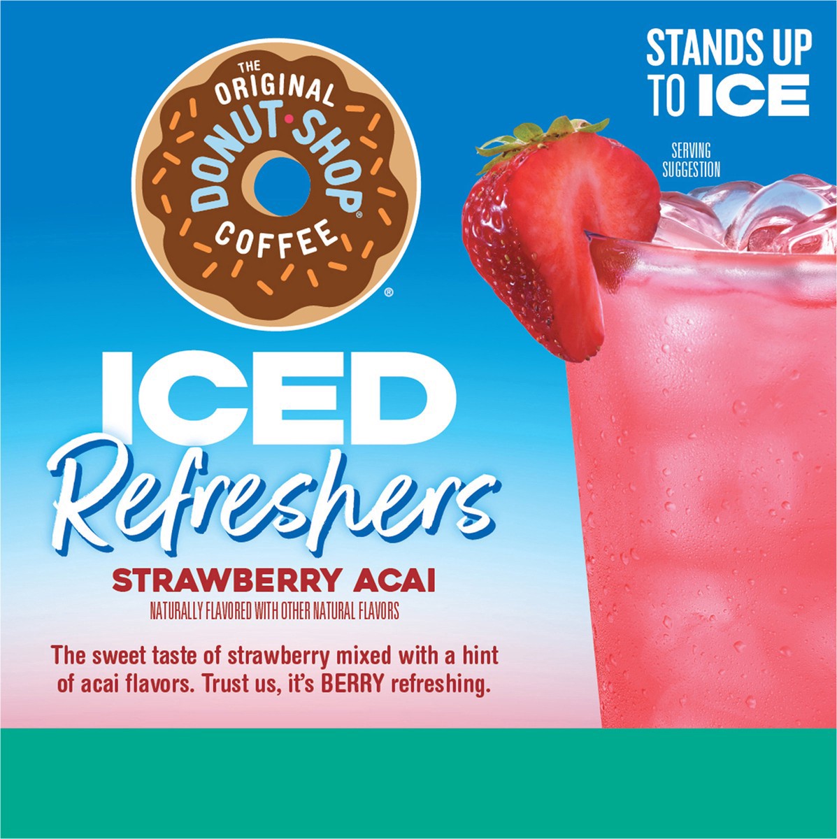 slide 9 of 10, The Original Donut Shop Iced Refreshers, Strawberry Açaí Flavor, Keurig Single Serve K-Cup Pods, 10 Count, 10 ct