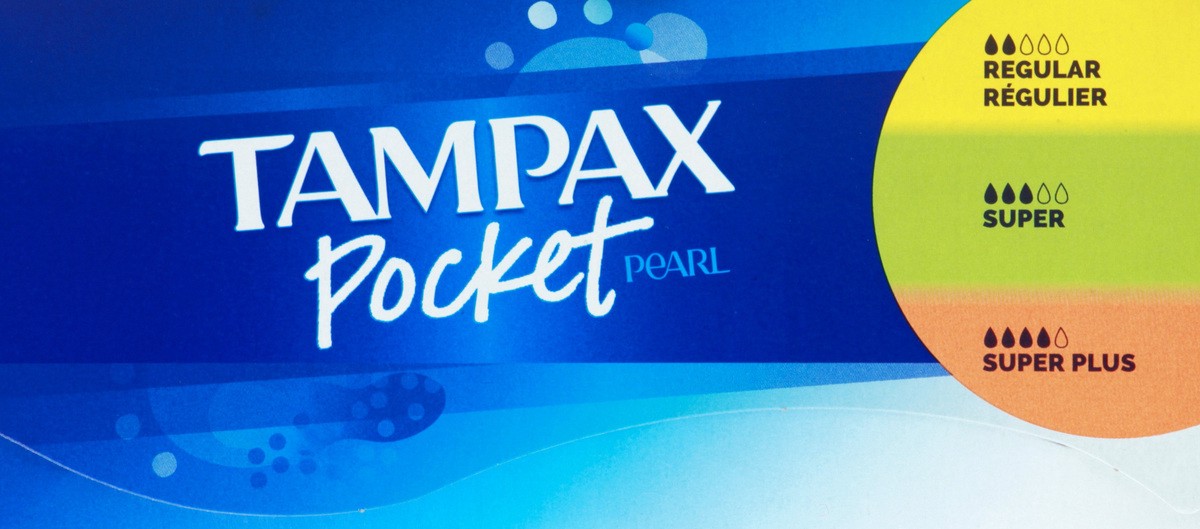 slide 4 of 8, Tampax Pocket Pearl Triple Pack Regular/Super/Super Plus Compact Unscented Tampons 30 ea, 30 ct